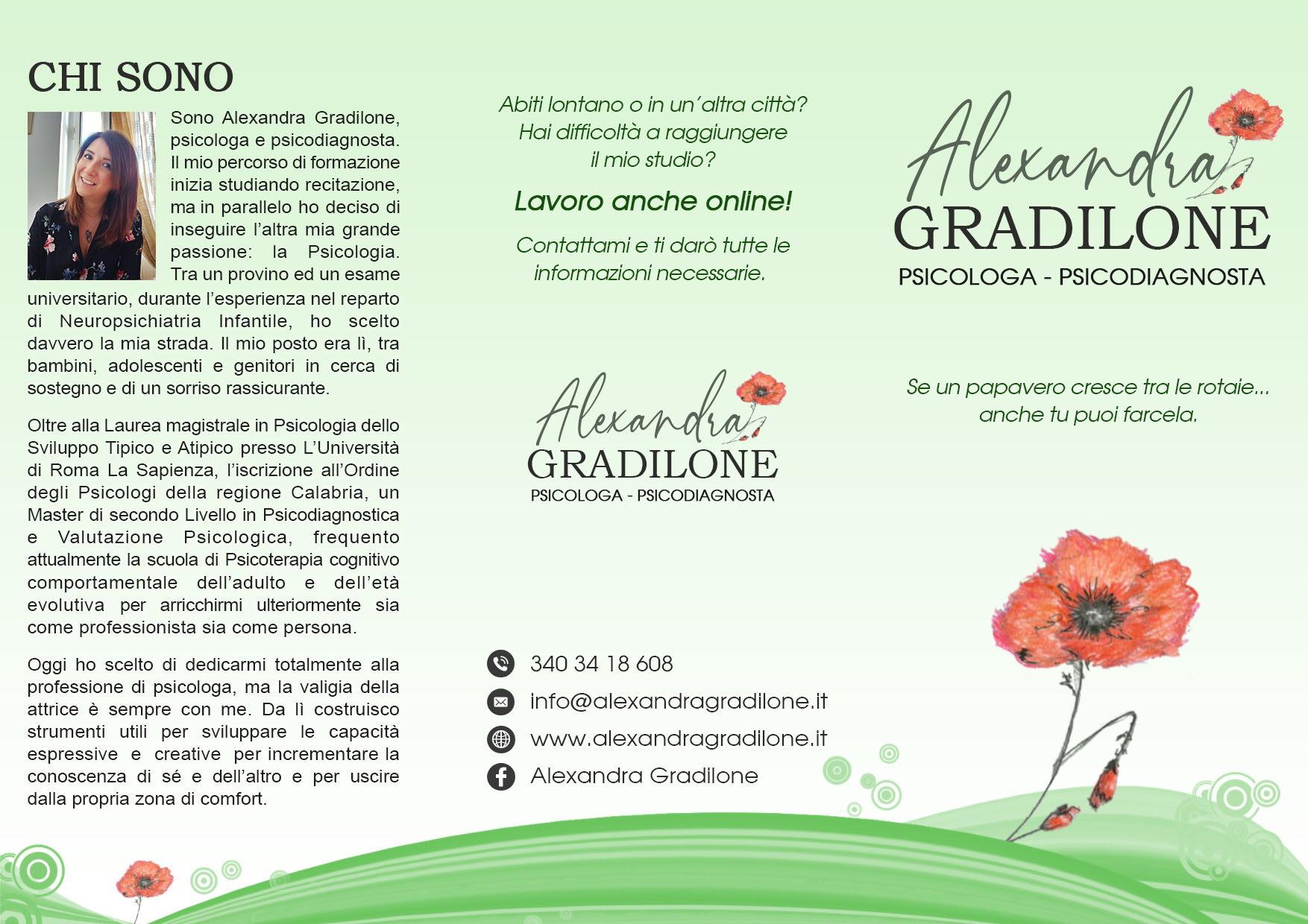 alexandra gradilone brochure fronte